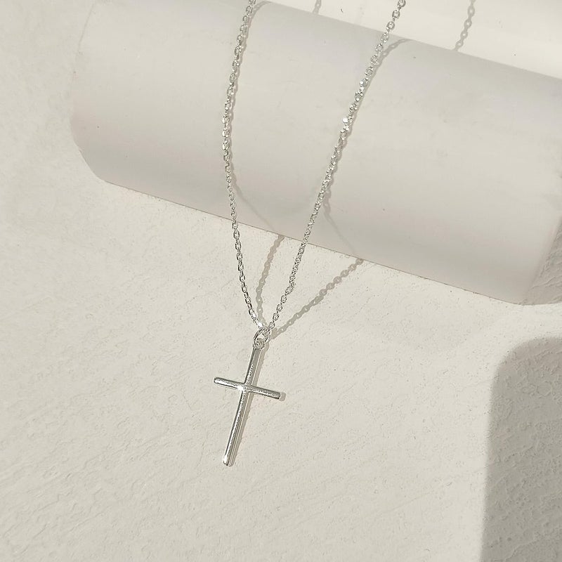 Partm Gold Cross Necklace for Women 14K Plated Dainty Pendant Cross Chain Faith Crucifix Choker Baptism Necklace for Women Trendy Religious Jewelry Hypoallergenic - Image 4